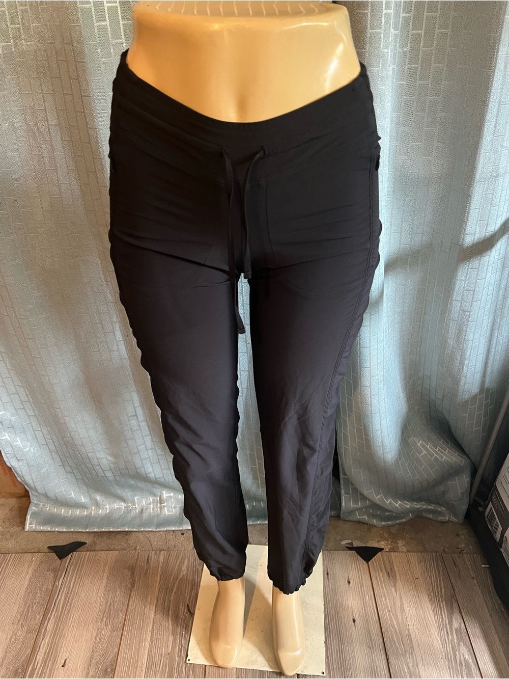 Black Drawstring Jogger Pants